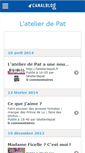 Mobile Screenshot of latelierdepat.canalblog.com