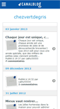 Mobile Screenshot of chezvertdegris.canalblog.com