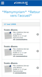 Mobile Screenshot of mamymyriam.canalblog.com