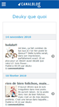 Mobile Screenshot of deukyquequoi.canalblog.com