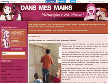 Tablet Screenshot of dansmesmains.canalblog.com