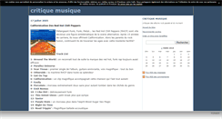 Desktop Screenshot of critiquesdemusic.canalblog.com