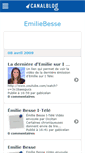Mobile Screenshot of emiliebesse.canalblog.com
