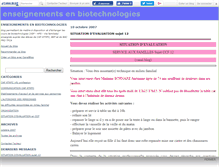 Tablet Screenshot of biotechnologies.canalblog.com