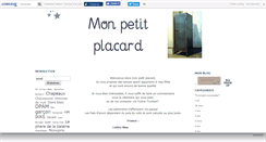 Desktop Screenshot of monpetitplacard.canalblog.com