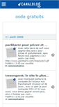 Mobile Screenshot of codesgratuits.canalblog.com