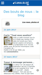 Mobile Screenshot of desboutsdenous.canalblog.com