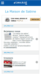 Mobile Screenshot of lamaisondesabine.canalblog.com