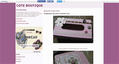 Desktop Screenshot of coteboutique.canalblog.com