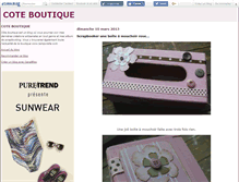 Tablet Screenshot of coteboutique.canalblog.com