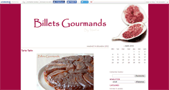 Desktop Screenshot of billetsgourmands.canalblog.com