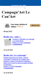 Mobile Screenshot of campagnart.canalblog.com