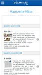 Mobile Screenshot of mamzellemelo.canalblog.com