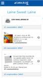 Mobile Screenshot of lainesweetlaine.canalblog.com