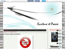 Tablet Screenshot of ecritureetpoesie.canalblog.com