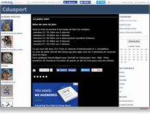 Tablet Screenshot of cdusport.canalblog.com