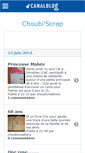 Mobile Screenshot of choubiscrap.canalblog.com