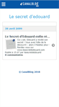 Mobile Screenshot of lesecretdedouard.canalblog.com