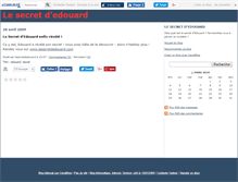 Tablet Screenshot of lesecretdedouard.canalblog.com