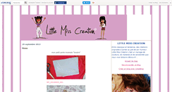 Desktop Screenshot of littlemisscrea.canalblog.com