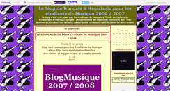 Desktop Screenshot of blogmusique0607.canalblog.com