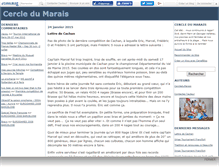 Tablet Screenshot of cercledumarais.canalblog.com