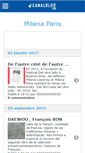 Mobile Screenshot of milenaparis.canalblog.com