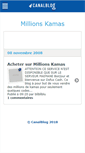 Mobile Screenshot of millionskamas.canalblog.com