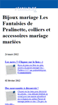 Mobile Screenshot of bijouxdemariage.canalblog.com