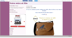 Desktop Screenshot of entremereetfille.canalblog.com