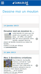 Mobile Screenshot of dessineunmouton.canalblog.com