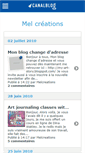 Mobile Screenshot of lescreasdemel.canalblog.com
