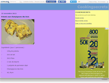 Tablet Screenshot of cookingsecrets.canalblog.com