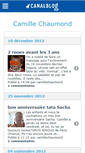 Mobile Screenshot of camillechaumond.canalblog.com