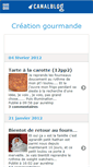 Mobile Screenshot of creagourmande.canalblog.com