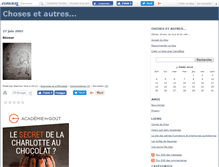 Tablet Screenshot of chosesetautres.canalblog.com