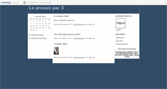 Desktop Screenshot of lapreuvepartrois.canalblog.com