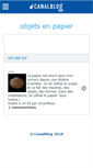 Mobile Screenshot of depapier.canalblog.com