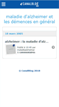 Mobile Screenshot of maladiealzheimer.canalblog.com