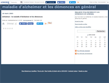 Tablet Screenshot of maladiealzheimer.canalblog.com