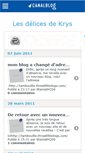 Mobile Screenshot of lesdelicesdekrys.canalblog.com