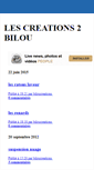 Mobile Screenshot of biloucreations.canalblog.com