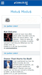 Mobile Screenshot of motusmodus.canalblog.com
