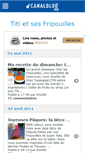 Mobile Screenshot of fripouillestiti.canalblog.com
