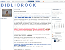 Tablet Screenshot of bibliorock.canalblog.com