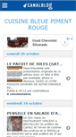 Mobile Screenshot of cuisinebleue.canalblog.com