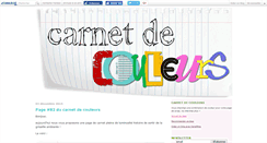 Desktop Screenshot of carnetdecouleurs.canalblog.com
