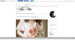 Desktop Screenshot of chicwedding.canalblog.com