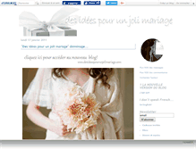 Tablet Screenshot of chicwedding.canalblog.com