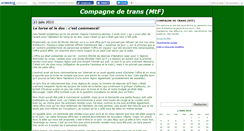 Desktop Screenshot of compagnedetrans.canalblog.com